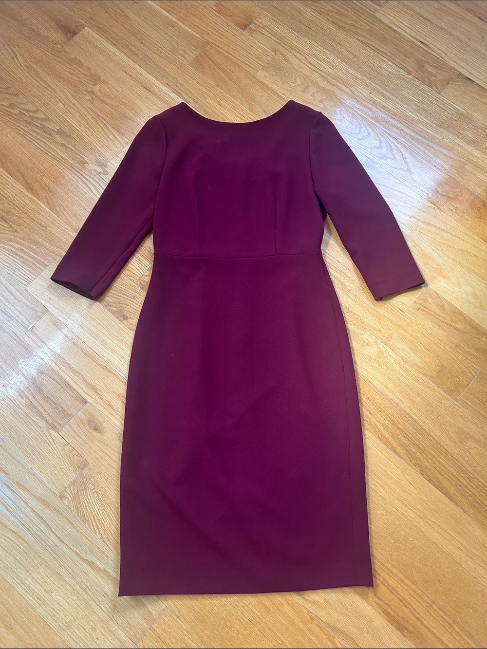 THEORY Elegant Burgundy Dress - Classic Women's Dress